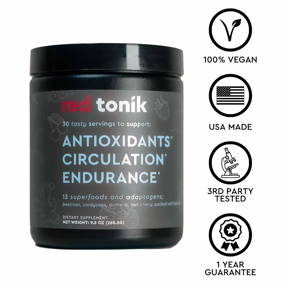 Red Tonik tub with trust stickers