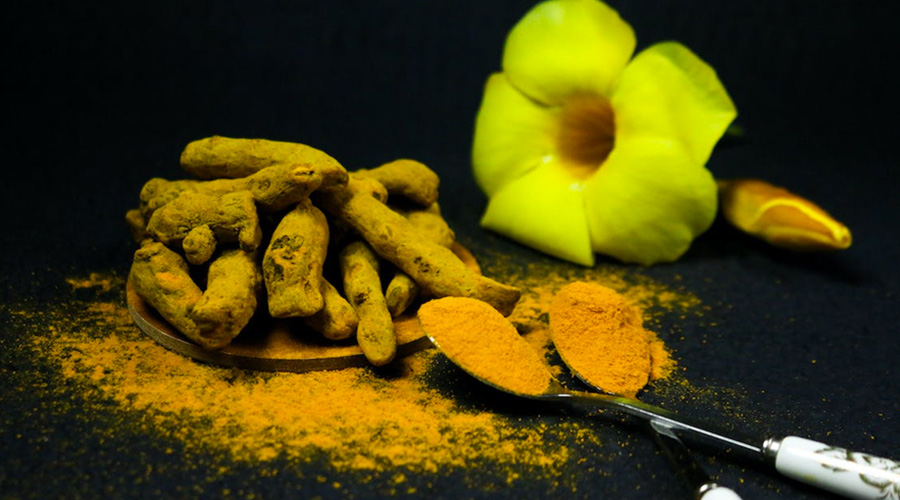 Turmeric Flower, Root and Powder