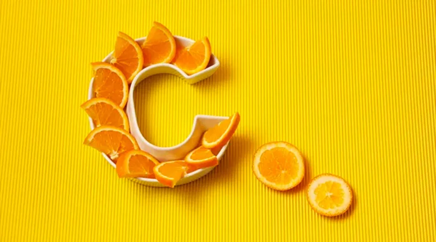 Vitamin C in food concept