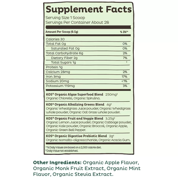 KOS Greens Label