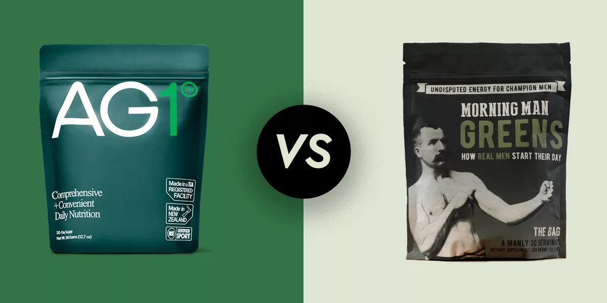 Roundhouse Morning Kick Vs Athletic Greens Morning Man Greens Vs Athletic Greens AG1: A Comparison!