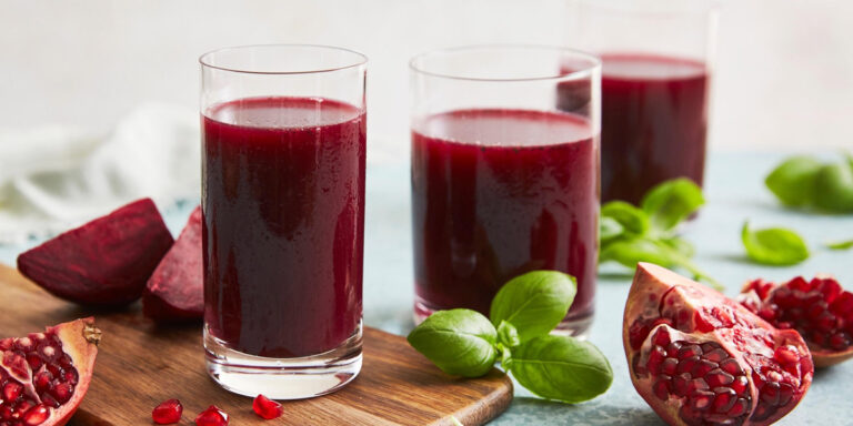 beetroot and pomegranate juice