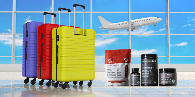 Travelling on a plane with supplements